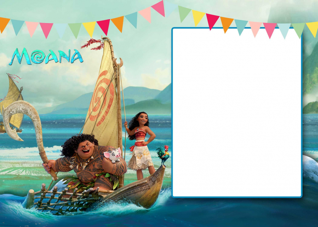 Free Free Printable Moana 1St Invitation Template | Bagvania | Free Printable Moana Birthday Cards