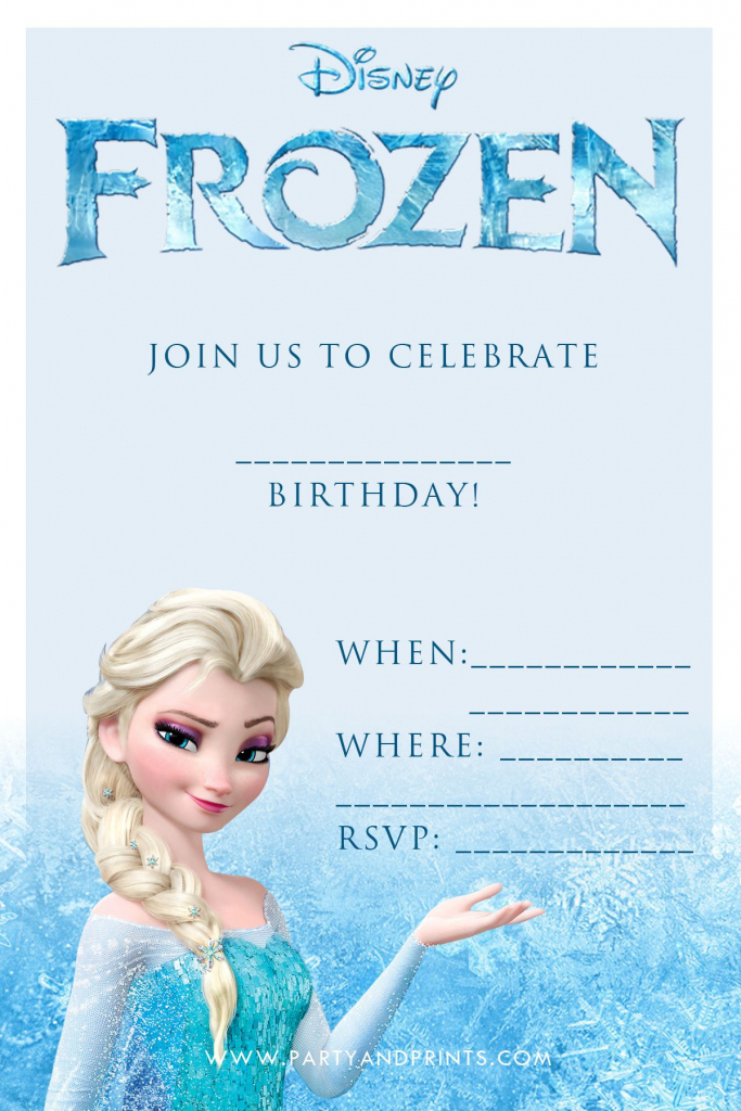 Free Frozen Invitation | Birthday Ideas | Frozen Birthday Party | Disney Frozen Thank You Cards Printable