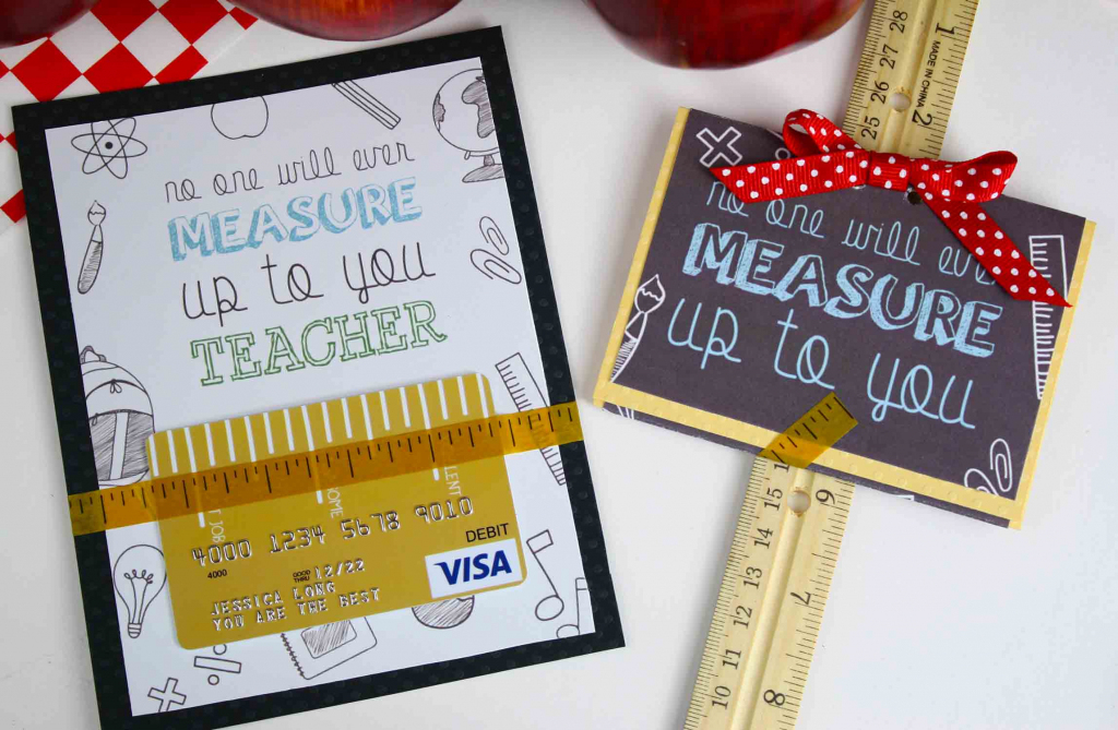 Free Gift Card Holder - Teacher Appreciation Gift Card | Giftcards | Printable Visa Gift Cards