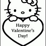Free Hello Kitty Valentine Coloring Pages   Coloring Home | Hello Kitty Valentines Day Cards Printable