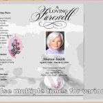 Free Memorial Service Program Template   Kleo.bergdorfbib.co | Free Printable Memorial Card Template