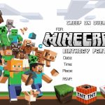 Free Minecraft Birthday Invitation Printable!!!! | Craftysusanita | Minecraft Birthday Card Printable
