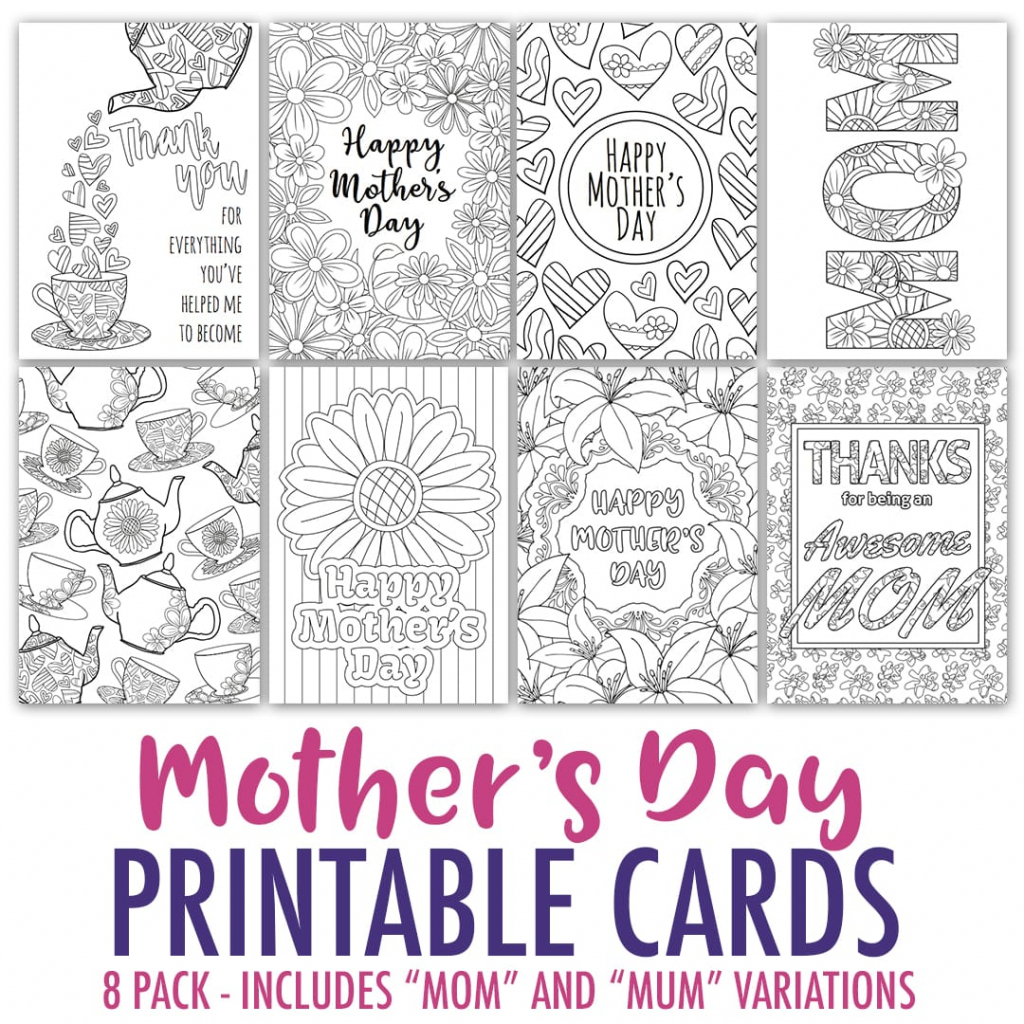 Free Mother&amp;#039;s Day Card | Printable Template - Sarah Renae Clark | Free Printable Cards To Color
