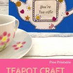 Free Mother's Day Card Template| Mother's Day | Easy Mothers Day | Teapot Mother&#039;s Day Card Printable Template