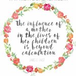Free Mother's Day Printable And Quotes About Mothers. "the Influence | Free Printable Mothers Day Cards Blue Mountain