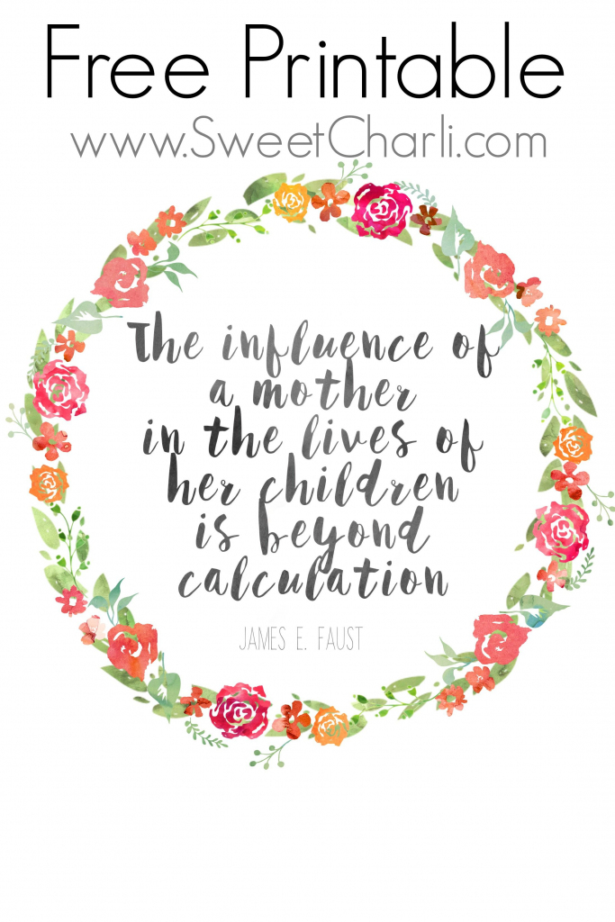Free Mother&amp;#039;s Day Printable And Quotes About Mothers. &amp;quot;the Influence | Free Printable Mothers Day Cards Blue Mountain
