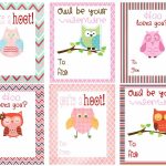 Free Owl Printables | Free Printable Valentine's Day Cards For Kids | Free Printable Owl Valentine Cards