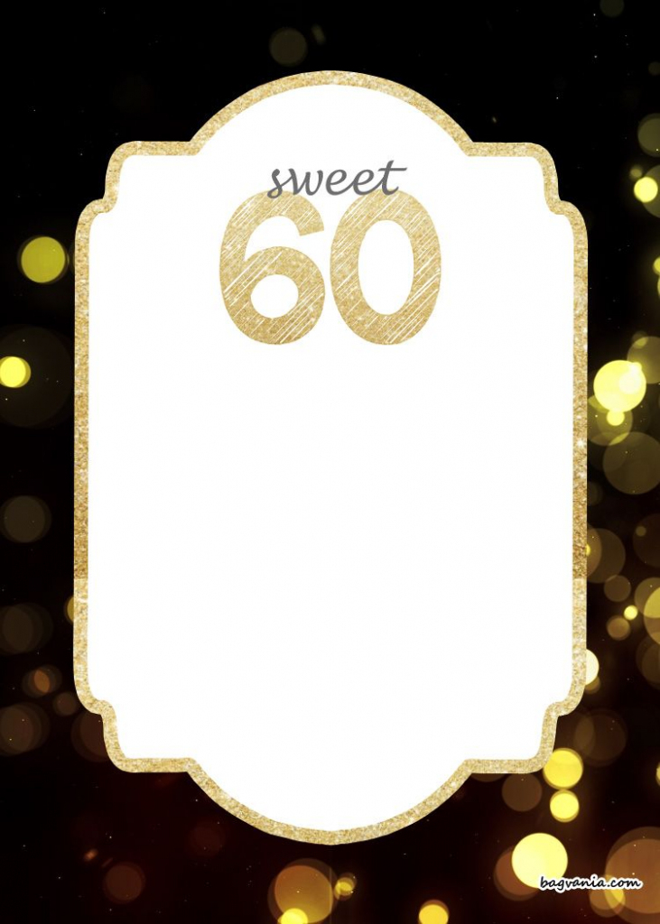 Free Printable 60Th Birthday Invitation | Free Printable Birthday | Printable 60Th Birthday Cards