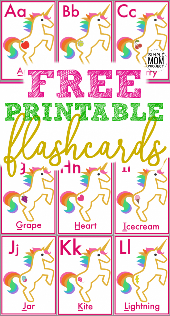 Free Printable Alphabet Flashcards For Toddlers - Simple Mom Project | Printable Abc Flash Cards Preschoolers