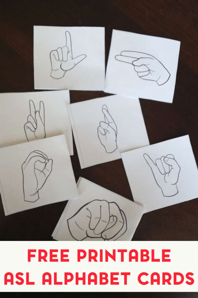 Free Printable American Sign Language Alphabet Flashcards | Sign Language Flash Cards Free Printable