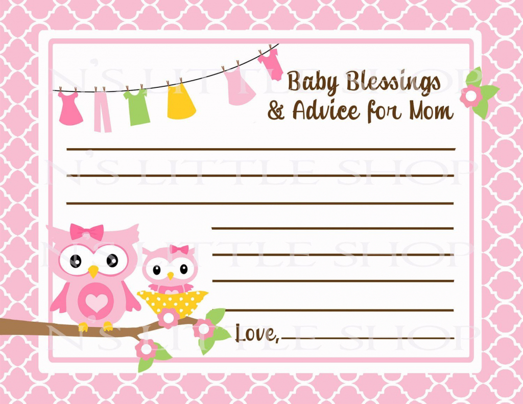 Free Printable Baby Advice Cards. Request A Custom Order And Have | Free Printable Baby Advice Cards