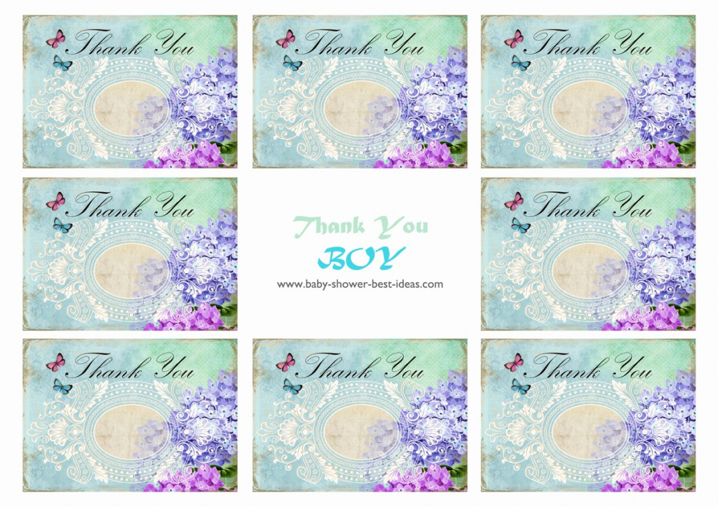 Free Printable Baby Shower Thank You Cards | Free Printable Baby Shower Thank You Cards