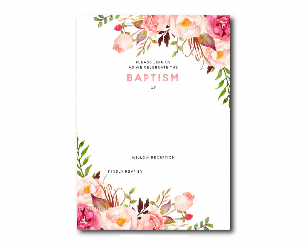 Free Printable Baptism Invitations Templates - Kleo.bergdorfbib.co | Printable Baptism Christening Cards