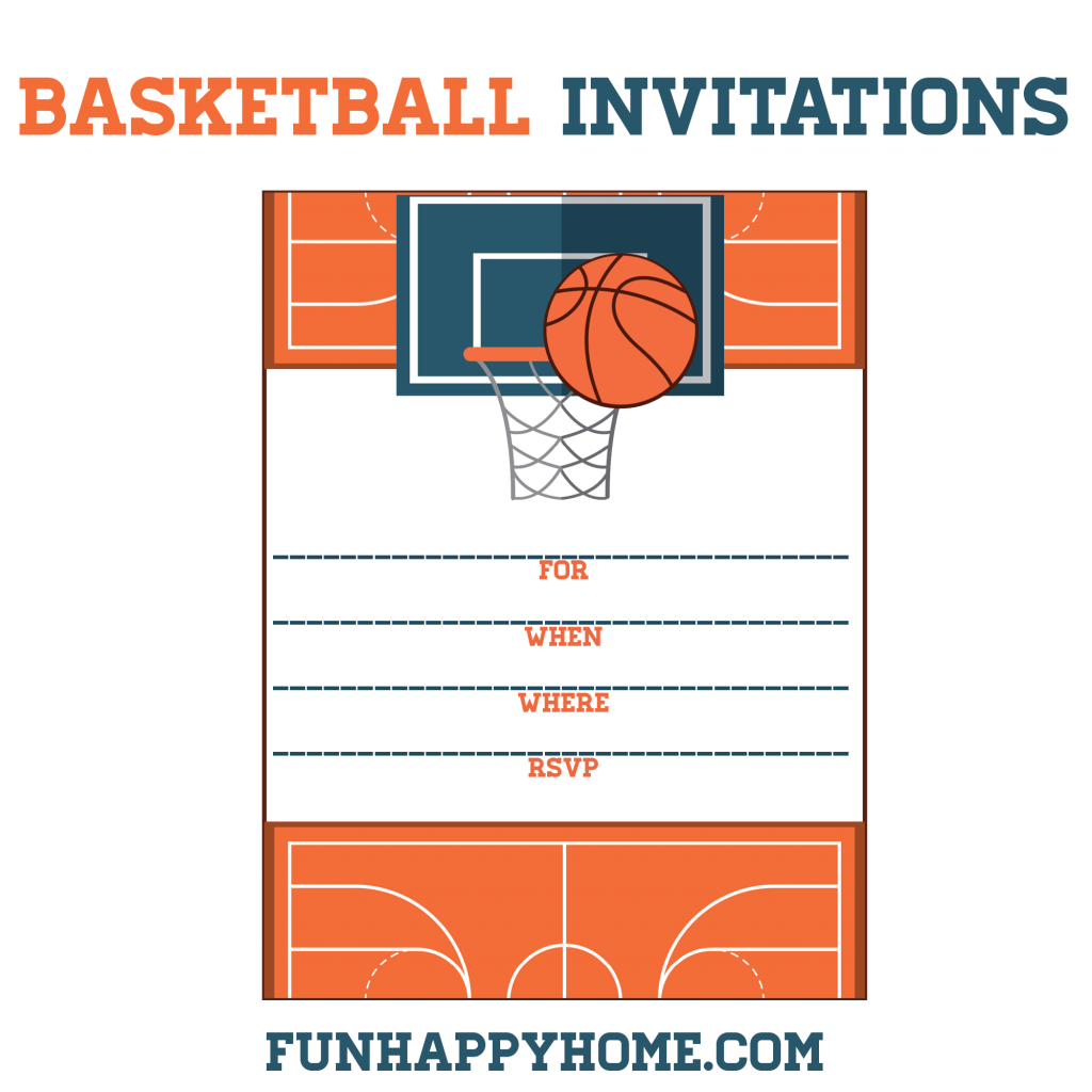 Free Printable Basketball Themed Party Invitations | Best Of | Free Printable Basketball Cards