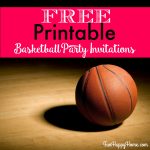 Free Printable Basketball Themed Party Invitations   Fun Happy Home | Free Printable Basketball Cards