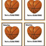 Free Printable Basketball Valentines | Valentines | Valentines | Free Printable Basketball Cards