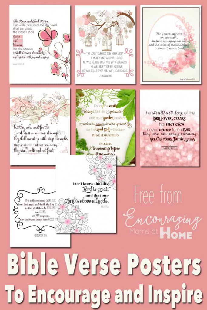 Free Printable Bible Verses To Encourage And Inspire Homeschool Moms | Free Printable Scripture Cards