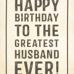 Free Printable Birthday Card   Greatest Husband | Greetings Island | Printable Birthday Cards For Husband