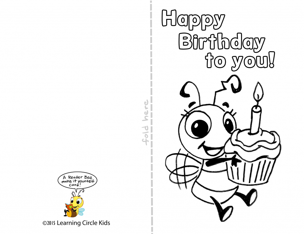 Free Printable Birthday Cards For Kids - Kleo.bergdorfbib.co | Free Printable Birthday Cards To Color