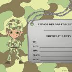 Free Printable Birthday Invitations For Boy   New Birthday Card | Army Birthday Cards Printable