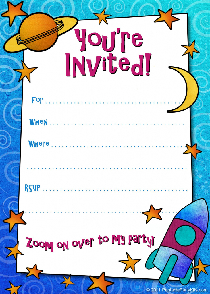 Free Printable Boys Birthday Party Invitations | Birthday Party | Free Printable Birthday Invitation Cards Templates
