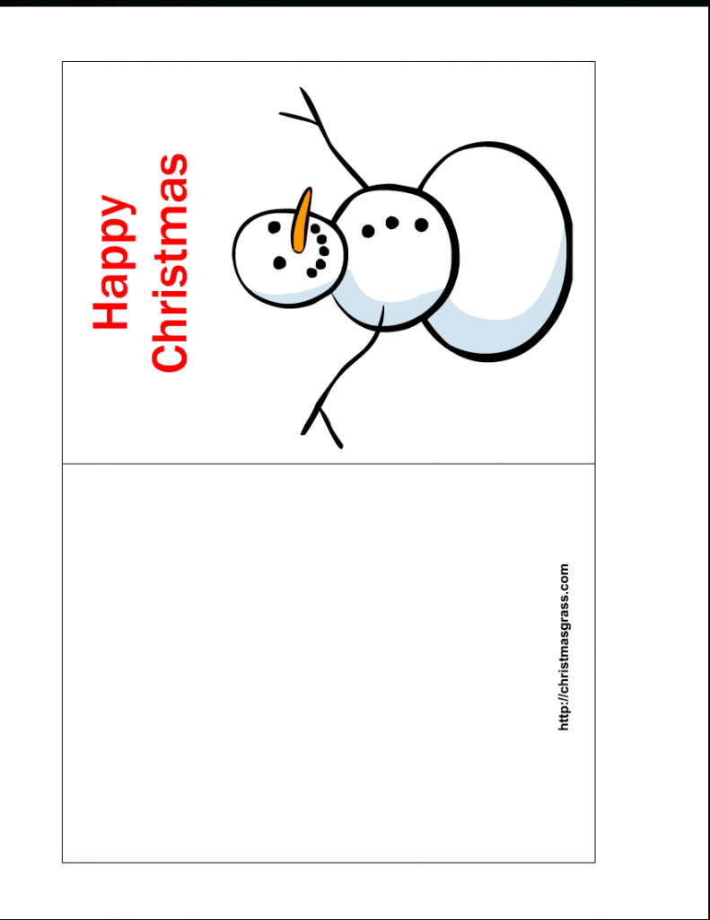 Free Printable Cards Template - Kleo.bergdorfbib.co | Free Printable Quarter Fold Christmas Cards