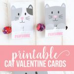 Free Printable Cat Valentine Cards | Free Printable Cat Valentine Cards