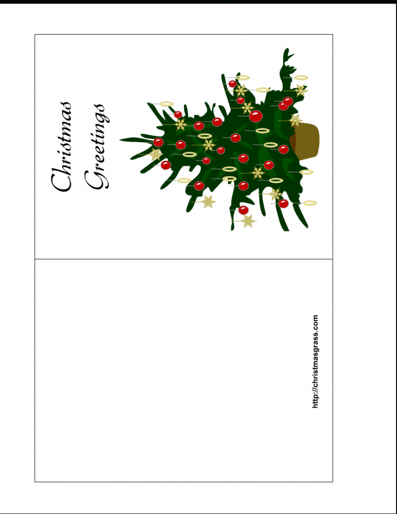 Free Printable Christmas Cards | Holiday Greeting Card With | Free Printable Xmas Cards