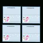 Free Printable Christmas Place Cards | Free Printable Place Card Templates Christmas