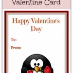 Free Printable Cute Penguin Valentine's Day Card | Free Printables | Printable Penguin Valentine Cards