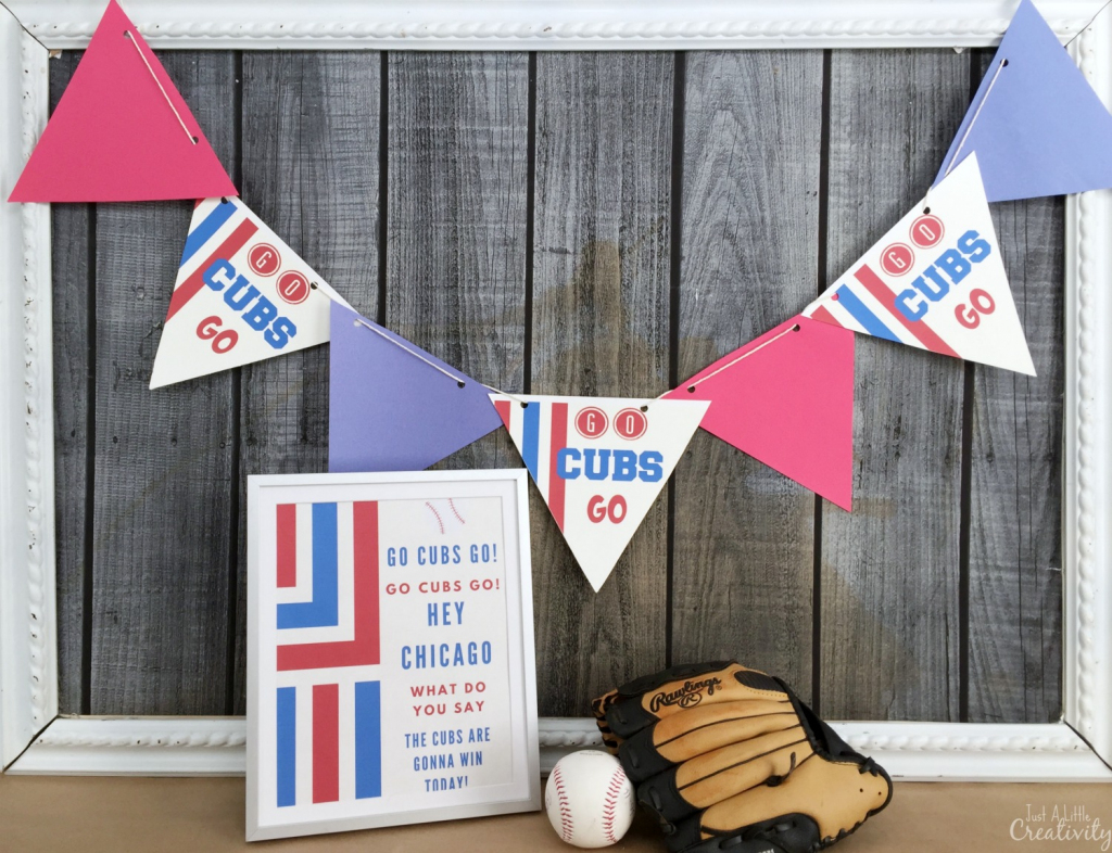 Free Printable Decorations For Your Chicago Cubs Baseball Party | Printable Chicago Cubs Birthday Cards