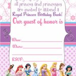 Free Printable Disney Princess Ticket Invitation | Printable | Free Printable Princess Invitation Cards