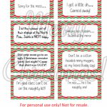 Free Printable   Elf On The Shelf Naughty Cards   Honeysuckle Footprints | Printable Elf On The Shelf Note Cards