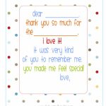 Free} Printable Fill In The Blank Thank You Note (Polka Dots) | Misc | Fill In The Blank Thank You Cards Printable Free
