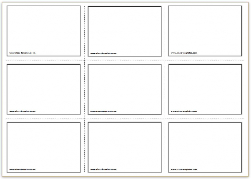 Free Printable Flash Cards Template | Free Printable Flash Card Maker