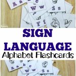 Free Printable Flashcards: Sign Language Alphabet Flashcards | Sign Language Alphabet Printable Flash Cards