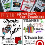 Free Printable Gift Card Holders For Teacher Gifts | Printables | Free Teacher Appreciation Week Printable Cards