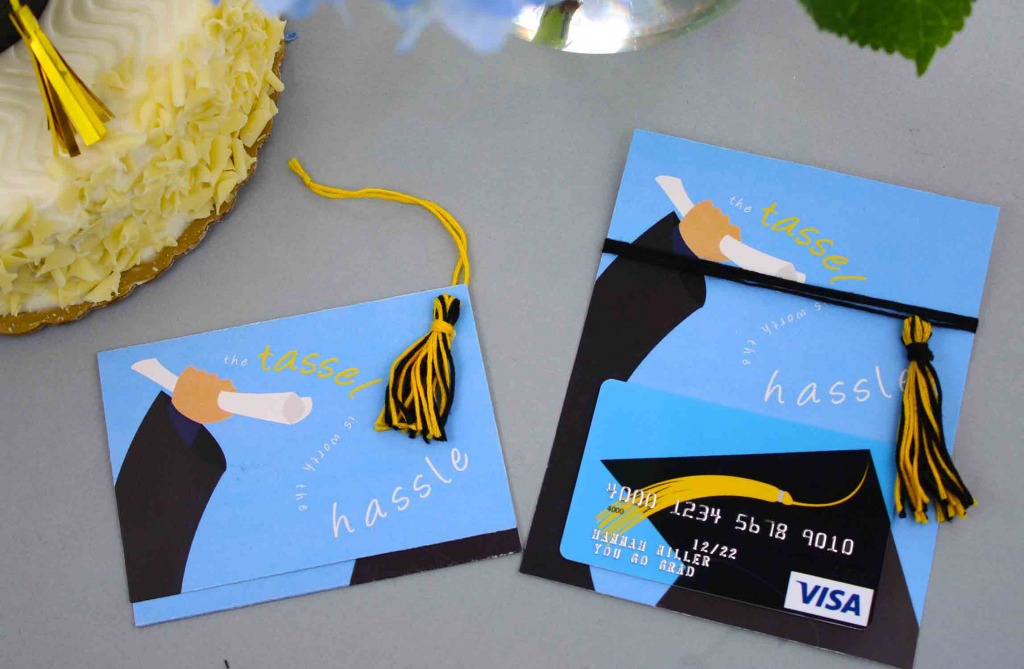 Free Printable} Graduation Gift Card: Tassel Worth The Hassle | Printable Visa Gift Cards