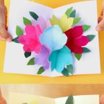 Free Printable Happy Birthday Card With Pop Up Bouquet – A Piece Of | Free Printable Birthday Cards For Mom