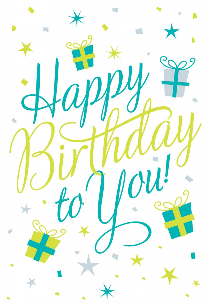 Free Printable Happy Birthday To You Greeting Card #birthday | Free Printable Happy Birthday Cards