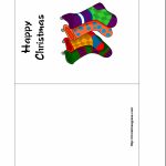 Free Printable Holiday Greeting Card With Stockings | Printable Christmas Greeting Cards