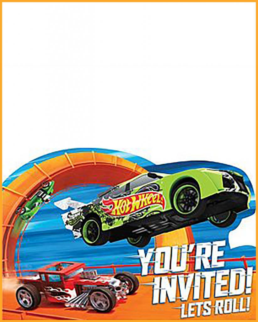 Free Printable Hot Wheels Invitation Templates For Download | Hot Wheels Birthday Cards Printable