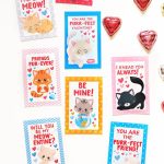 Free Printable Kitten Valentines   Scattered Thoughts Of A Crafty | Free Printable Cat Valentine Cards
