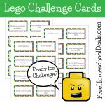 Free Printable Lego Challenge Cards! | Free Printable Kindergarten Task Cards
