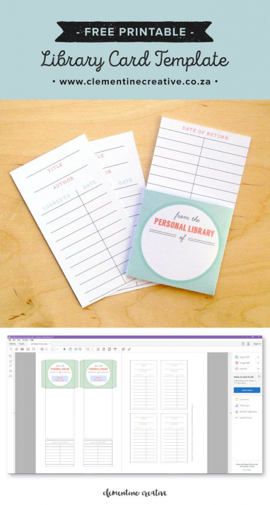 Free Printable Library Cards | Printables | The Best Downloads | Printable Library Card Template