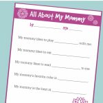Free Printable Mother's Day Interview For Kids   No Time For Flash Cards | Printable Mothers Day Cards For Preschoolers