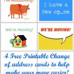 Free Printable Moving Announcement Change Of Address Card | Stuff I | Free Printable Change Of Address Cards