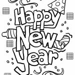 Free Printable New Years Coloring Pages For Kids | Coloring | Free Printable Happy New Year Cards