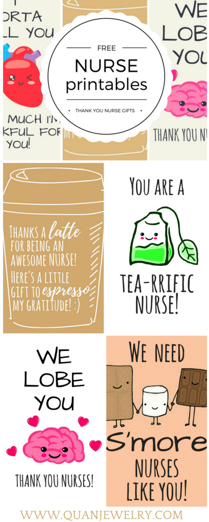 Free Printable Nurse Appreciation Thank You Cards | Gifts For Nurses | Free Printable Volunteer Thank You Cards