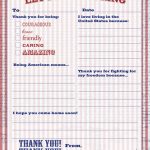 Free Printable Patriotic Thank You Letter   Letter To The Troops | Free Printable Thank You Cards For Soldiers